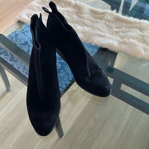 Eileen Fisher Ankle Boots Black Suede